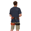 Mammut 4 Slide Harness – model wearing Vibrant orange harness, back view