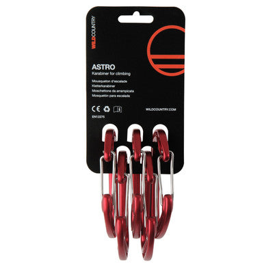 Astro Red Carabiner - 5 Pack