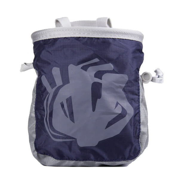 Evolv Chalk Bag RoundTangular (Purple & Gray) With Belt New 10-5