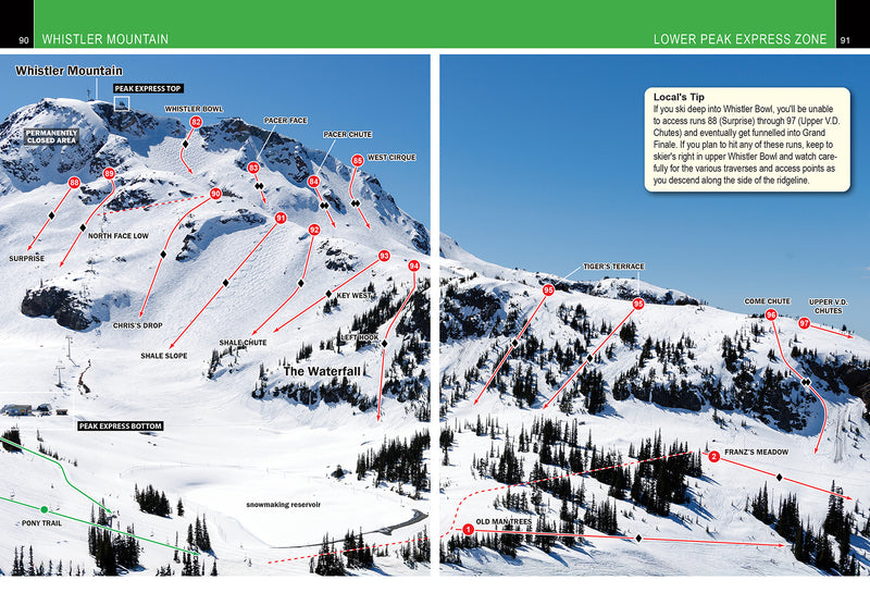 Advanced/Expert Ski and Snowboard Guide to Whistler Blackcomb