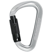 Mammut Classic HMS Twistlock Plus Carabiner – Light grey HMS locking carabiner, front view