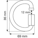 CAMP D Quick Link Steel 10mm - drw