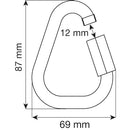CAMP Delta Quick Link Steel 10mm - drw