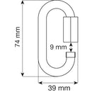 CAMP Oval Quick Link Steel 8mm - drw