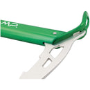 CAMP Corsa ice axe head – anodized green head and steel pick close-up