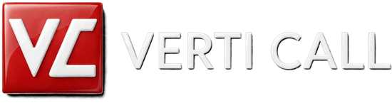 Verti Call logo relief blanc - tuile agrandie