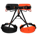 Mammut 4 Slide Harness – Vibrant orange climbing harness, front view