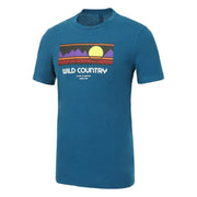 Wild Country Flow Retro T-Shirt - reef blue xlarge (u.s.