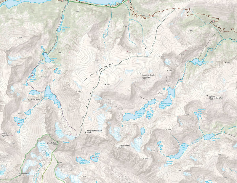 Granite Peak Map - A Climbing Guide