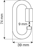 Oval Quick Link Steel 8mm