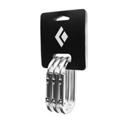 Black Diamond Oval Keylock Carabiner -3 pack