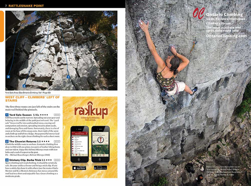 Ontario Climbing: Vol.1.4 - Sport Climbing Guide to Rattlesnake Point